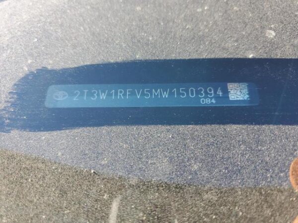 Toyota RAV4 2021 - 2T3W1RFV5MW150394