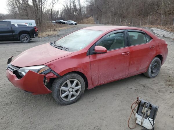 TOYOTA COROLLA RED - 2T1BURHE0GC511354