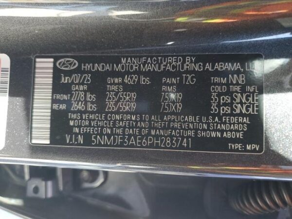 Hyundai Tucson 2023 - 5NMJF3AE6PH283741