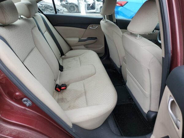 HONDA CIVIC BURGUNDY - 19XFB2F52FE706809