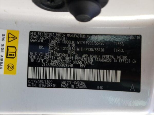 2016 Lexus RX350 White - 2T2ZZMCA5GC024248