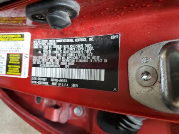 TOYOTA VENZA RED - 4T3ZK3BB2BU038636