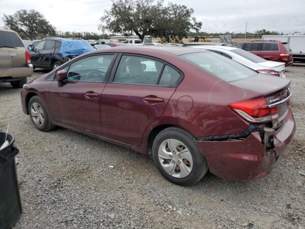HONDA CIVIC BURGUNDY - 19XFB2F52FE706809