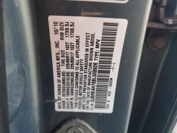 HONDA CRV GREEN - 5J6RE4H78BL008926