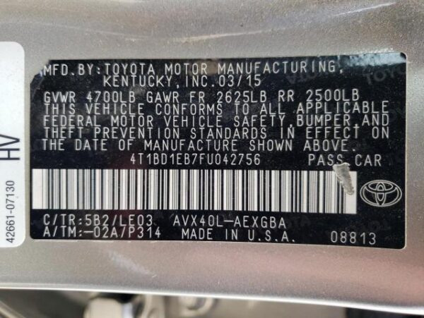 Toyota Avalon 2015 Beige - 4T1BD1EB7FU042756