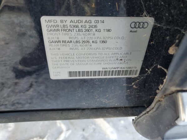 AUDI Q5 GRAY - WA1LFAFP1EA108015