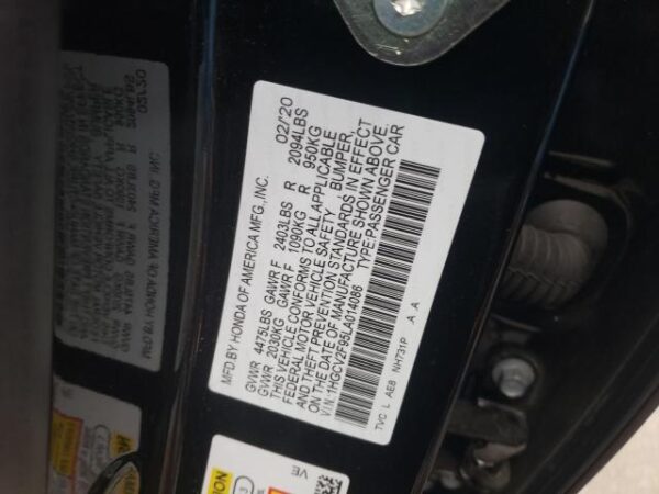 Honda Accord 2020 - 1HGCV2F95LA014086