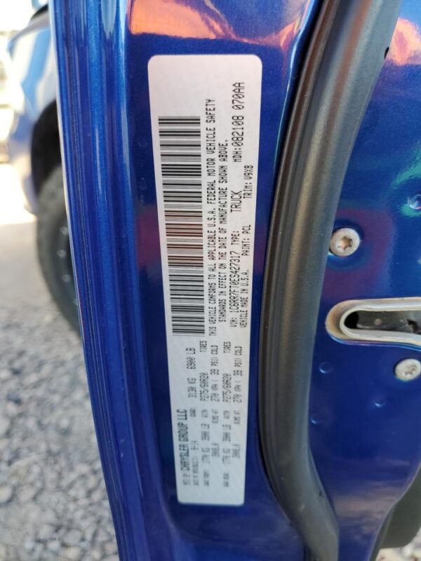 RAM 1500 BLUE - 1C6RR7FT0ES427317