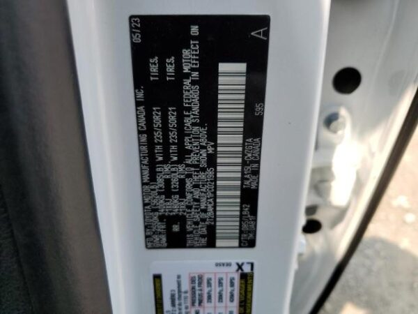 2023 Lexus RX350 White — 2T2BAMCA1PC021985