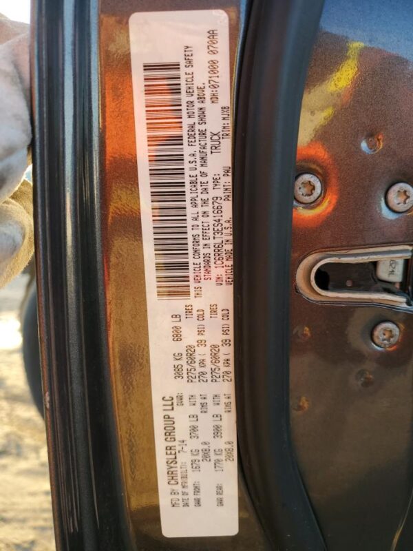 RAM 1500 GRAY - 1C6RR6LT3ES416679
