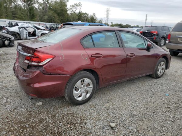 HONDA CIVIC BURGUNDY - 19XFB2F52FE706809