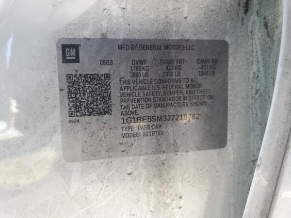 Chevrolet CRUZE 2018 - 1G1BE5SM3J7218782