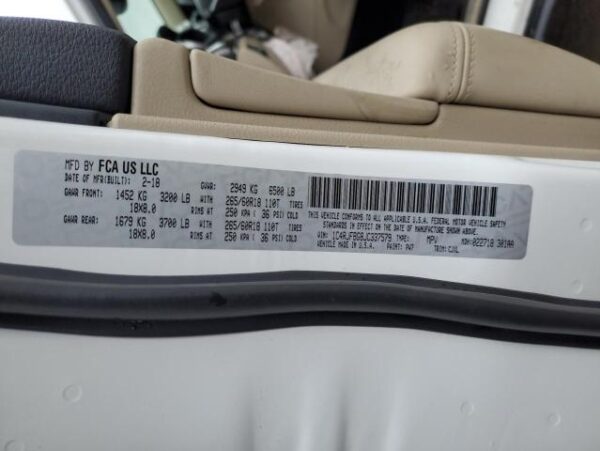 Jeep Grand Cherokee 2018 - 1C4RJFBG8JC337579