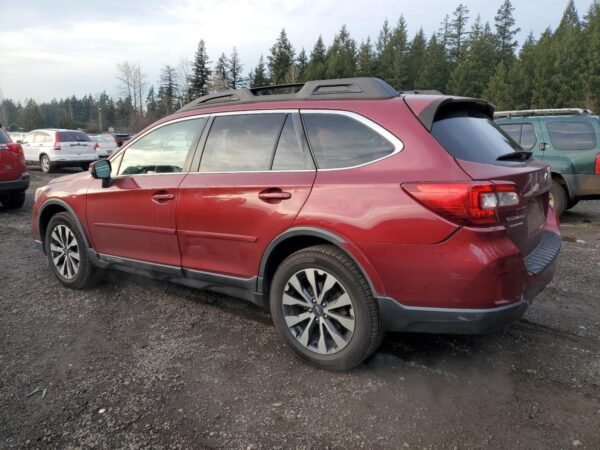 SUBARU OUTBACK BURGUNDY - 4S4BSANC1F3264536