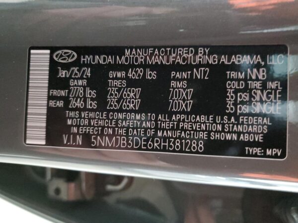 HYUNDAI TUCSON GRAY - 5NMJB3DE6RH381288