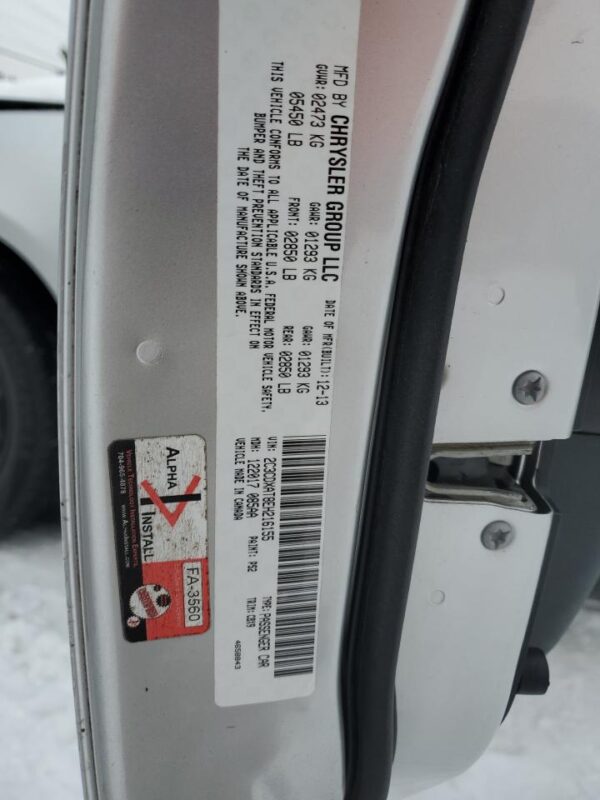 DODGE CHARGER SILVER - 2C3CDXAT8EH216155
