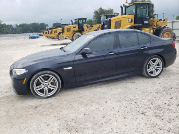 BMW 5 SERIES BLUE - WBAKN9C50ED681747