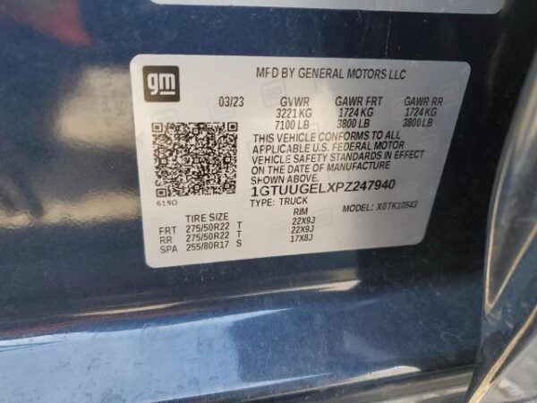 Gmc SIERRA 2023 - 1GTUUGELXPZ247940