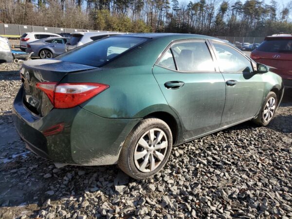 TOYOTA COROLLA GREEN - 2T1BURHE3FC402725