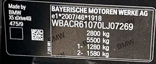BMW X5 Xdrive40i 2019 Black — WBACR61070LJ07269
