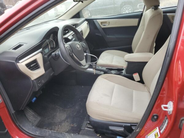TOYOTA COROLLA RED - 2T1BURHE0GC511354