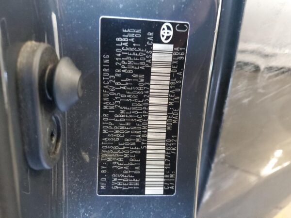 TOYOTA COROLLA GRAY - 5YFB4MDE1PP052473