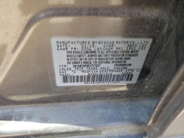 Nissan SENTRA 2015 - 3N1AB7AP9FY277637