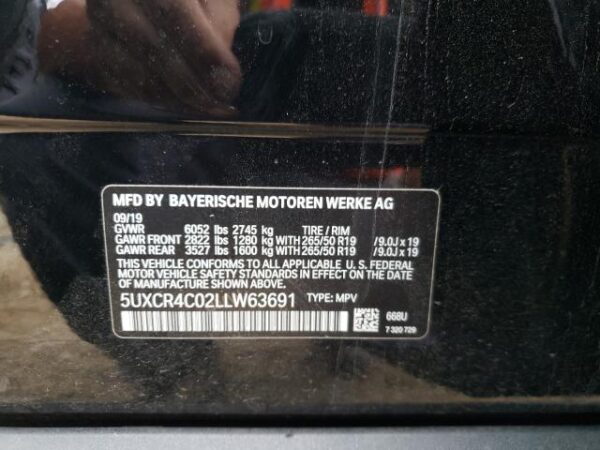 BMW X5 2020 SDRIVE 40I 3.0 Black — 5UXCR4C02LLW63691