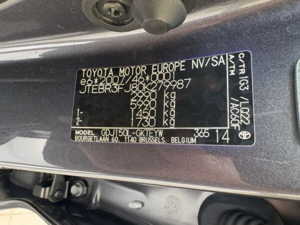 2021 Toyota Land Cruiser Prado Gray - JTEBR3FJ80K279987