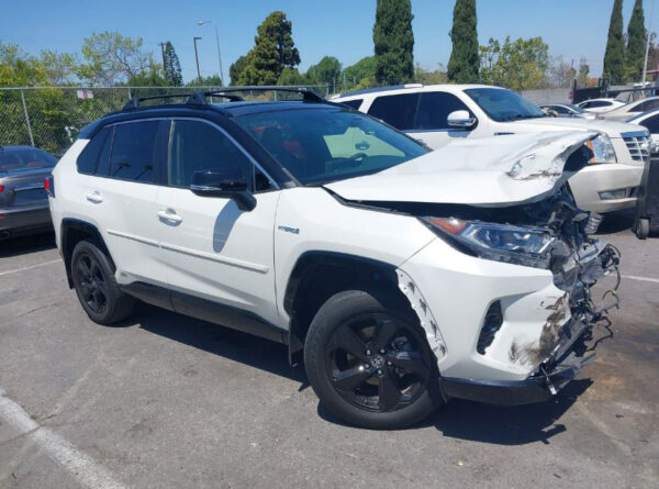 2021 Toyota Rav4 Hybrid White - JTMR63FV80J008089