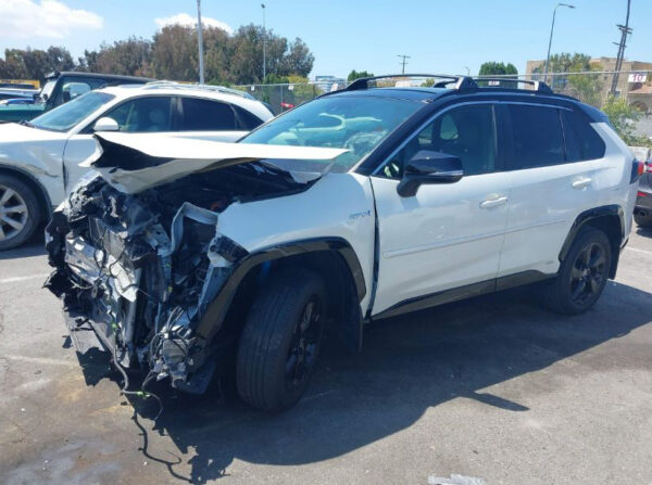 2021 Toyota Rav4 Hybrid White - JTMR63FV80J008089