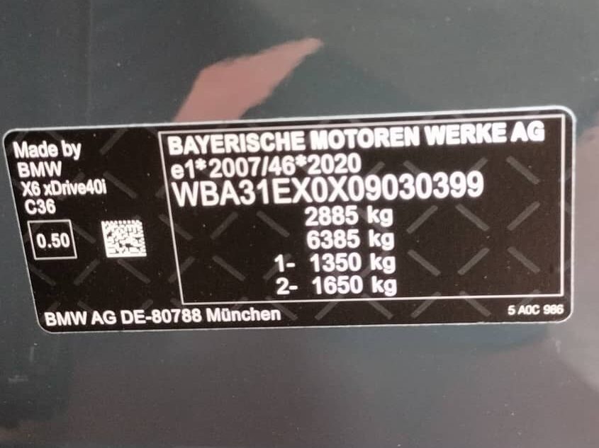 2025 BMW X6 xDrive40i GRAY - WBA31EX0X09030399 2025 BMW X6 xDrive40i GRAY - WBA31EX0X09030399