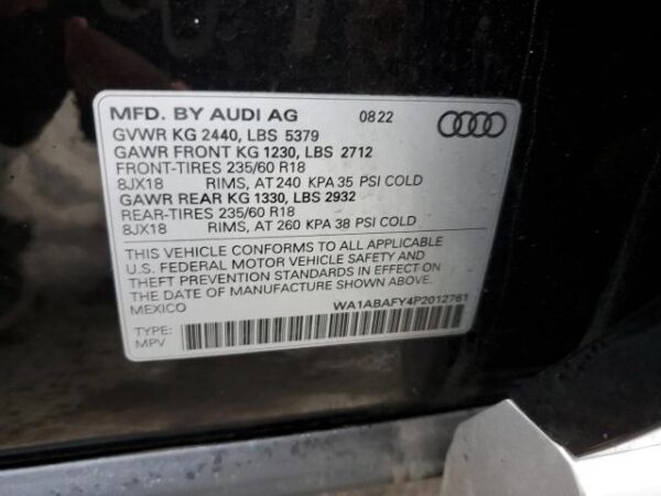 Audi Q5 2023 - WA1ABAFY4P2012761