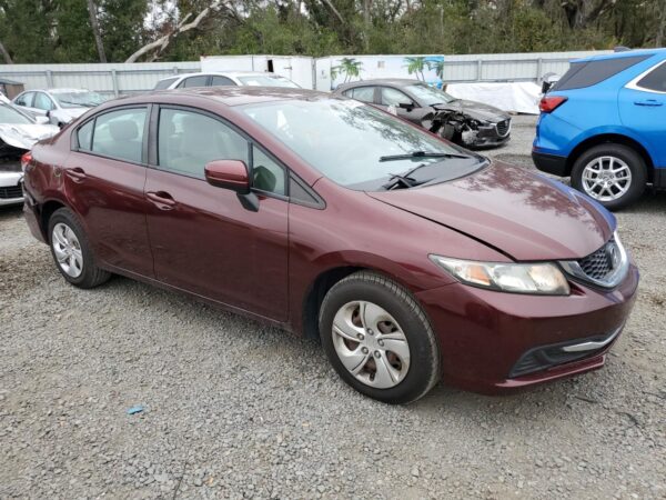 HONDA CIVIC BURGUNDY - 19XFB2F52FE706809