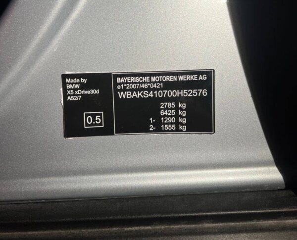 BMW X530d xDrive 2014 Silver — WBAKS410700H52576