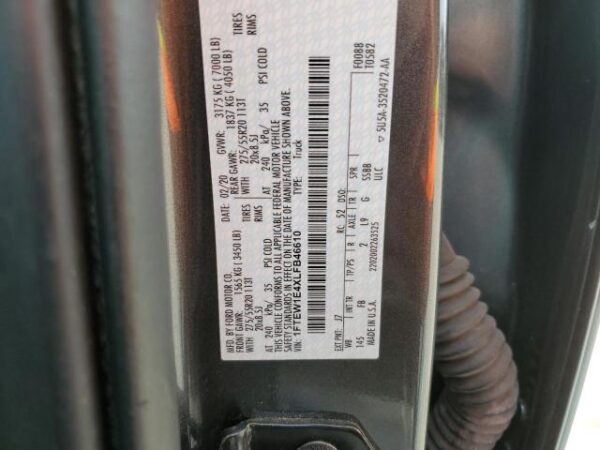 Ford F150 2020 - 1FTEW1E4XLFB46610