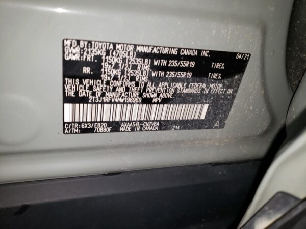 TOYOTA RAV4 GRAY - 2T3J1RFV4MW196969