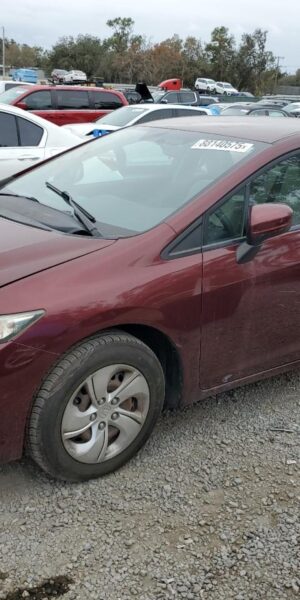 HONDA CIVIC BURGUNDY - 19XFB2F52FE706809