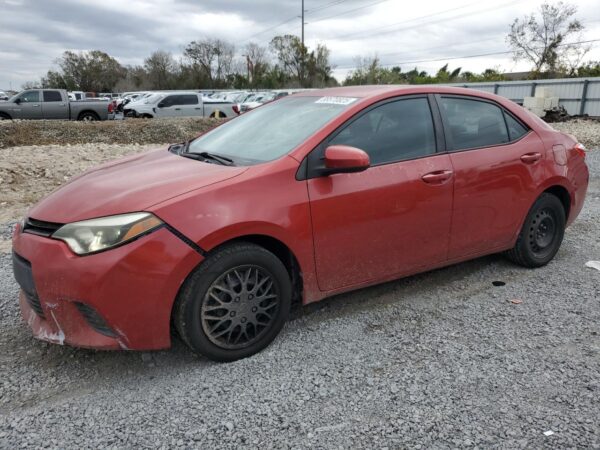 TOYOTA COROLLA RED - 5YFBURHE2EP130232