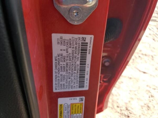 Honda Civic 2022 - 2HGFE2F57NH527757