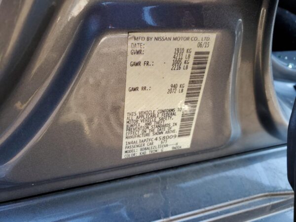 NISSAN ALTIMA GRAY - 1N4AL3AP7FC458009
