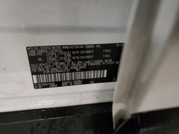 TOYOTA RAV4 WHITE - 2T3P1RFV8RW455707