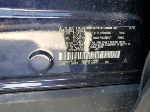 TOYOTA RAV4 BLUE - 2T3P1RFV4PW374524