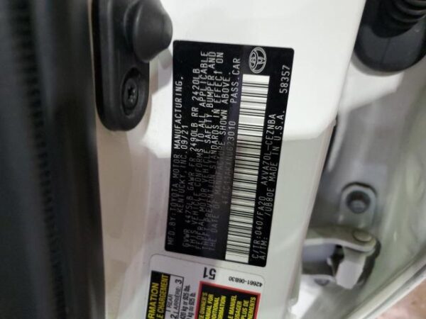 Toyota CAMRY 2022 - 4T1C11AKXNU623010