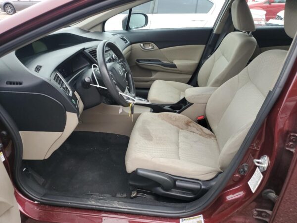 HONDA CIVIC BURGUNDY - 19XFB2F52FE706809