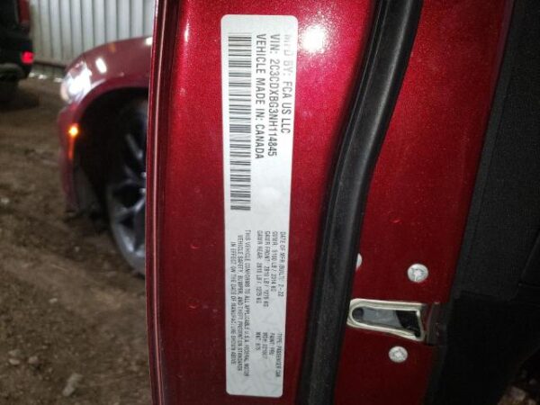 Dodge CHARGER 2022 - 2C3CDXBG3NH114845