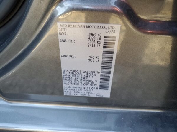 NISSAN ALTIMA GRAY - 1N4BL4DV8RN393748