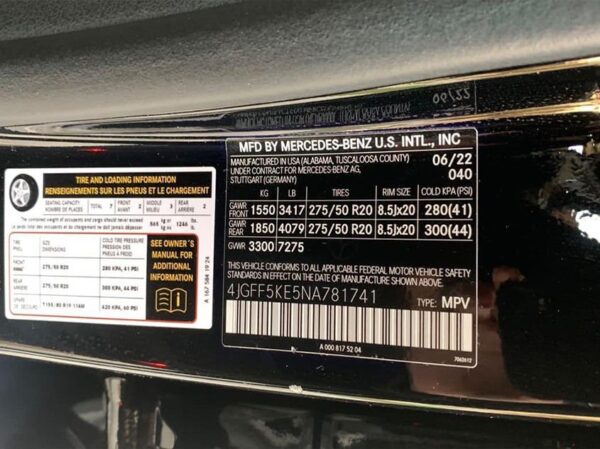 Mercedes-Benz GLS450 4MATIC 2022 Black — 4JGFF5KE5NA781741
