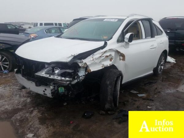 Lexus Rx 450 2014 White 3.5L 6 — JTJBC1BAXE2456351