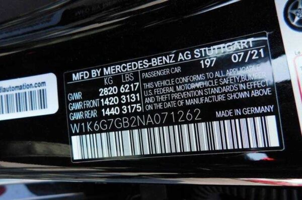 Mercedes-Benz S580 2022 Black — W1K6G7GB2NA071262